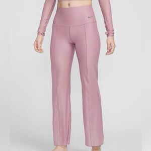 Size S- Nike Women’s Zenvy Sheer Gentle-Support Dry-Fit Leggings in Plum Dust.